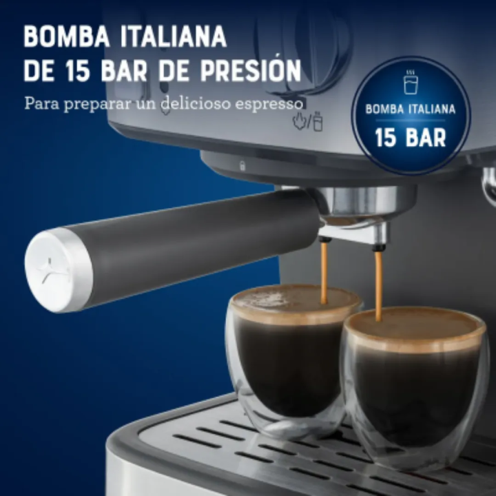 Cafetera Oster Compacta Espresso 15 Bares BVSTEM5502-053