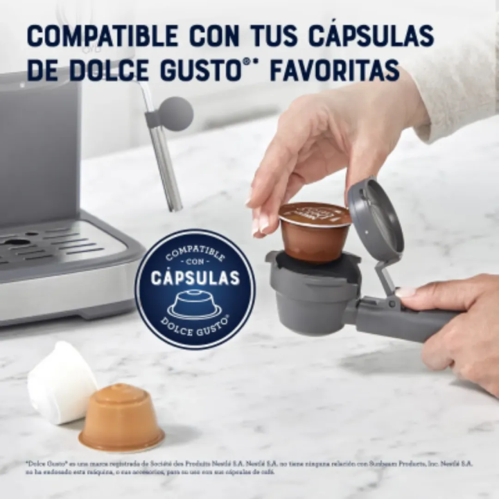 Cafetera Oster Compacta Espresso 15 Bares BVSTEM5502-053