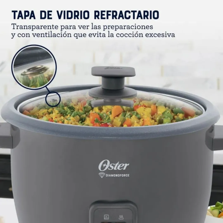 Olla Arrocera Oster DiamondForce 10 Tazas CKSTRCB10DFSKE