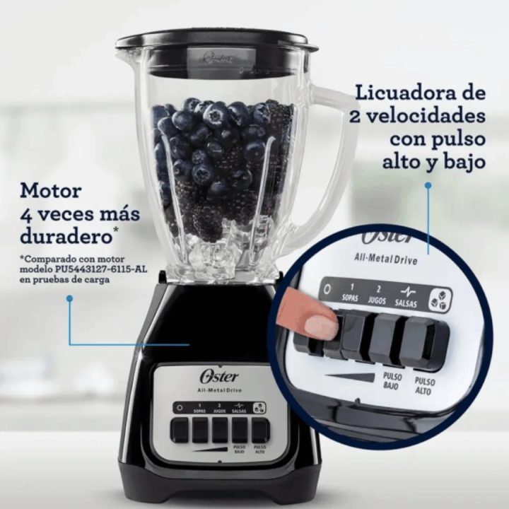 Licuadora Oster Kaliman BLSTKAG-BPB-053 de 550W | Cyberjared