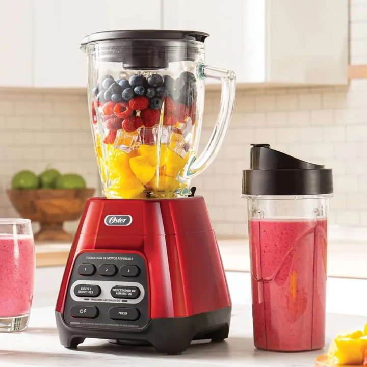 Licuadora Oster Reversible Blend-N-Go 1000W Roja | Jared