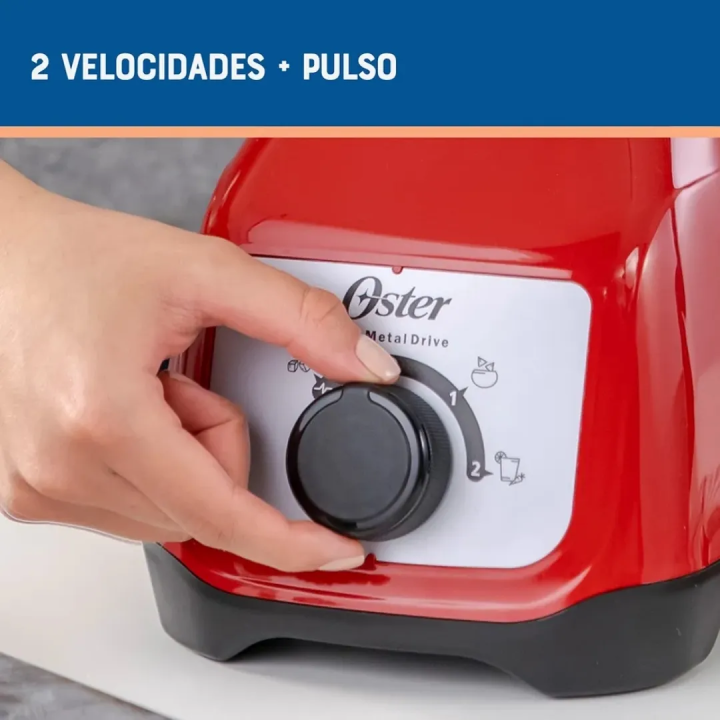 Licuadora Oster Roja 2 Vel 1.5L BLSTKAG-RRD-053 | Jared