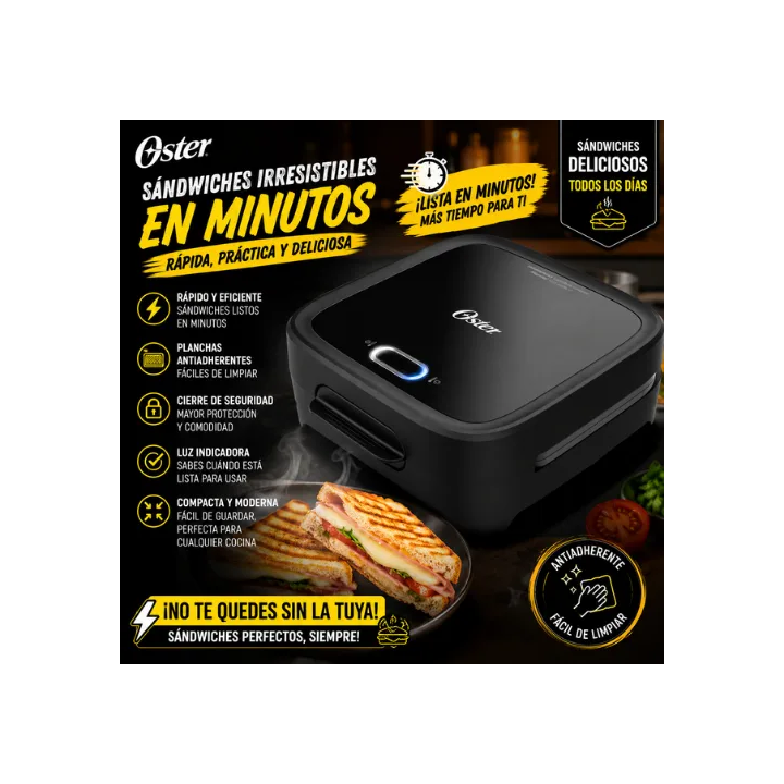 Tricombo Oster Cocina Práctica | Arrocera + Batidora + Sandwichera