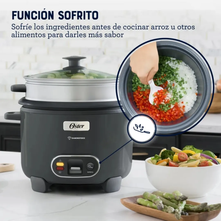 Olla Arrocera Oster DiamondForce 1.8L Multiusos Jared