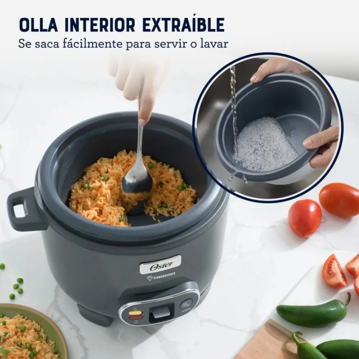 Olla Arrocera Oster DiamondForce 1.8L Multiusos Jared