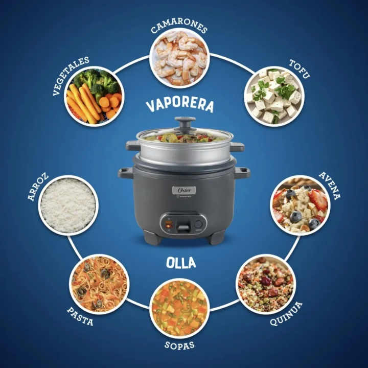 Olla Arrocera Oster DiamondForce 1.8L Multiusos Jared