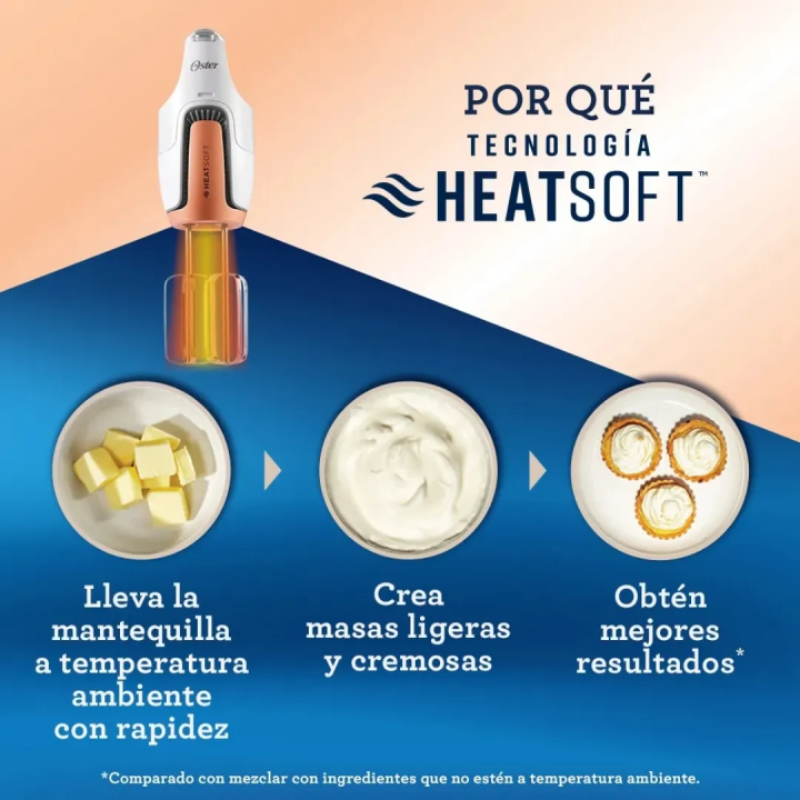 Batidora de Mano Oster HeatSoft FPSTHMAMR-053 440W | Jared
