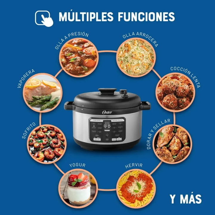 Multi-olla Rápida Ovalada Oster 5.7 Litros Bioceramic - Jared