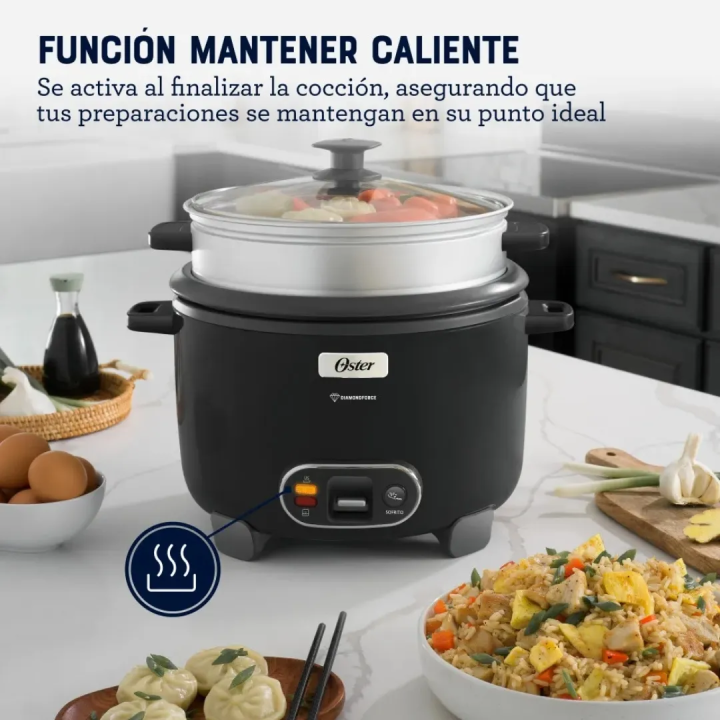 Olla Arrocera Oster 3 en 1 15 Tazas DiamondForce - jared