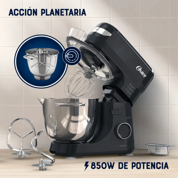 Batidora Planetaria Oster FPSTSMPL2B-053 850W 4L Negra