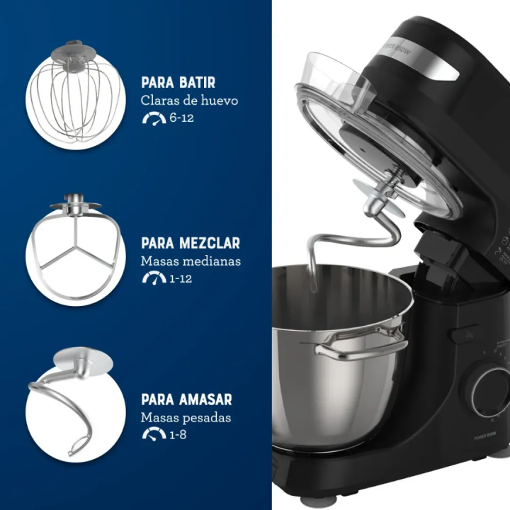 Batidora Planetaria Oster FPSTSMPL2B-053 850W 4L Negra