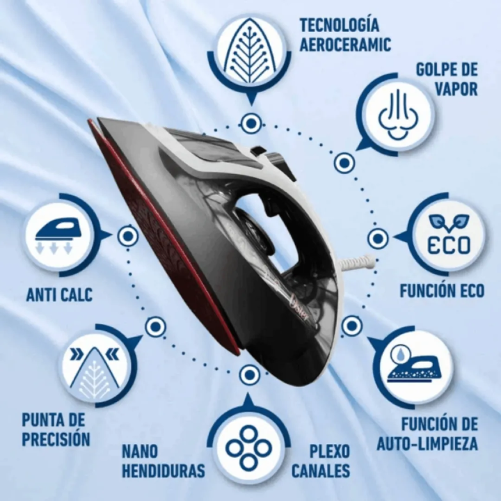 Plancha de vapor Aerocerámica Oster 2200W GCSTAC6901-053