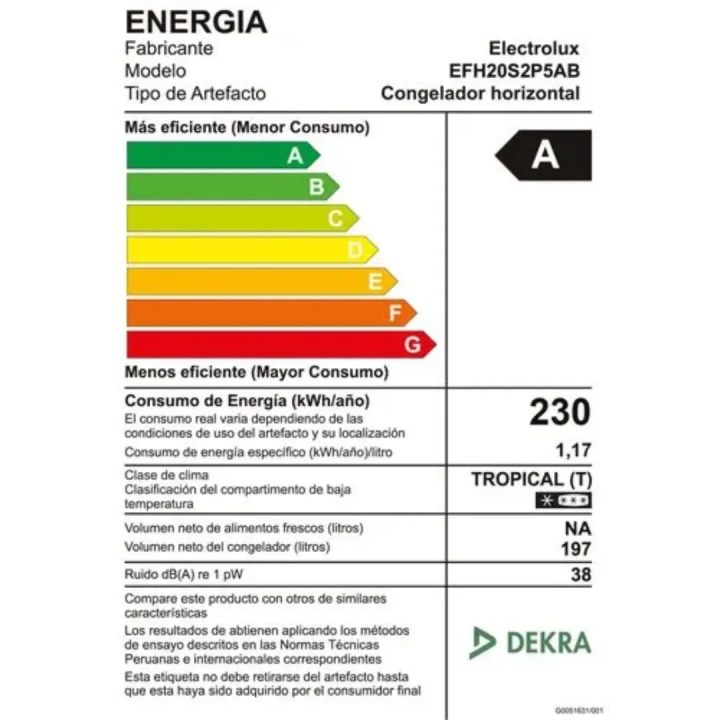 Congelador Horizontal Electrolux Inverter 197L Negro EFH20S2P5AB